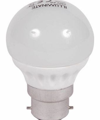 4W LED BC opal globe bulb (equivalent to 30w),
