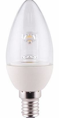 4W LED SES clear candle bulb (equivalent to