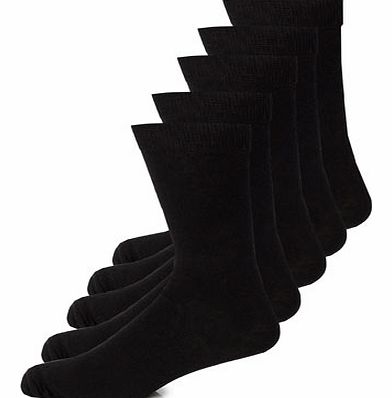 Bhs 5 Pack Black Socks, Black BR61W01DBLK