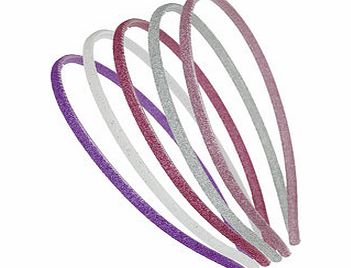 Bhs 5 Pack Glitter Headband Set, pink 12174070528