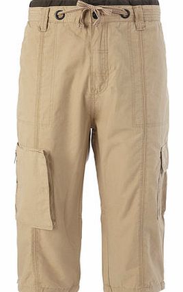 Bhs 55 Soul Stone Cargo Cropped Trousers, Cream