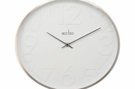Bhs Acctim Emerson contemporary metal wall clock,
