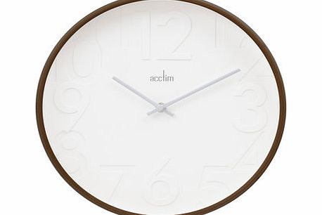 Bhs Acctim Emerson contemporary wood wall clock,