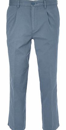 Bhs Airforce Blue Pleated Chinos, Blue BR58B02EBLU