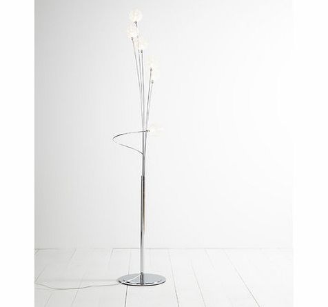 Bhs Allium Swirl Floor Lamp, chrome 9719280409