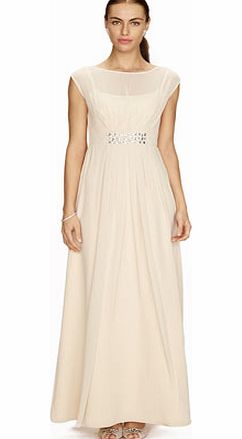 Amelia Champagne Long Dress, natural 19000150438
