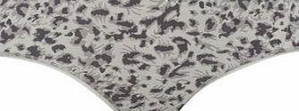 Bhs Animal Print Microfibre Short, black/mauve/white