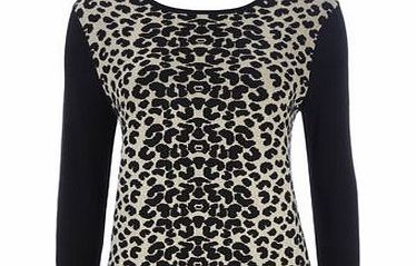 Bhs Animal Textured Tunic, stone 12034442730