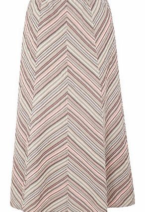 Apricot Stripe Skirt, apricot 18901539169