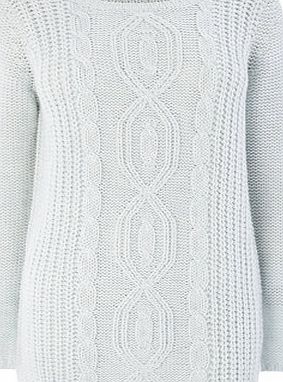 Bhs Aqua Cable Stitch Jumper, aqua 586260927