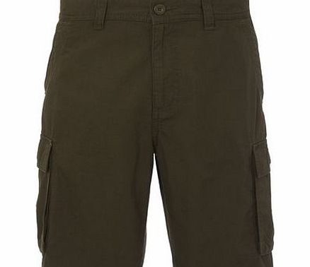 Bhs Army Green Cargo Shorts, Green BR57G01GGRN