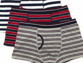 Bhs Assorted Colour 3 Pack Stripe Trunks, Red