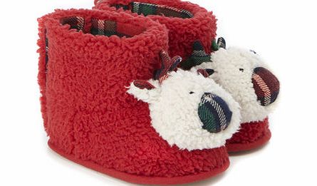 Bhs Baby Christmas Reindeer Booties, red 1578213874