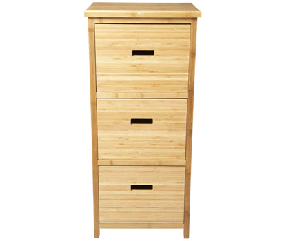 bhs Bamboo 3 drawer storage