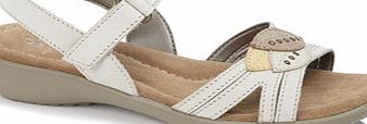 Bhs Beige Wide Fit Leaf Front Sandals, beige