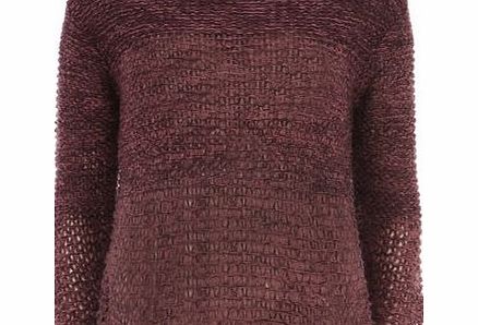 Bhs Berry Bow Back Longline Jumper, red 19128703874