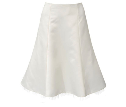 bhs Bianca ivory prom skirt