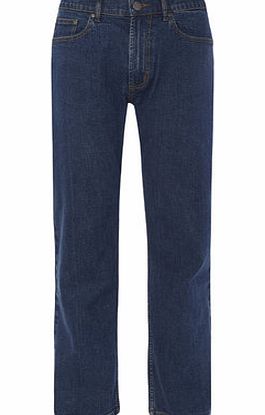Bhs Big And Tall Mid Wash Stretch Jeans, Blue