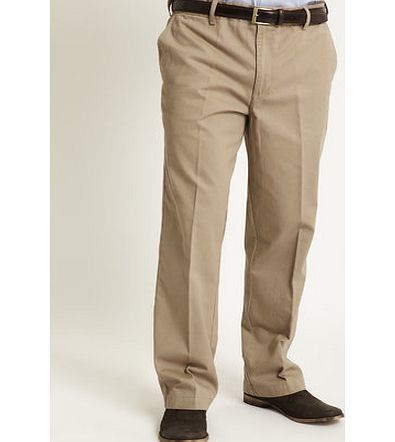 Bhs Big and Tall Nat Flat Front Chinos, Natural