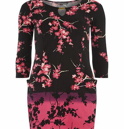 Bhs Billie Black Label Pink Oriental Slinky Tunic,