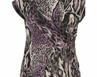 Bhs Billie Black Label Purple Metallic Top, blue