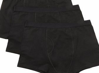Bhs Black 3 Pack Great Value Trunks, Black BR60T02GBLK