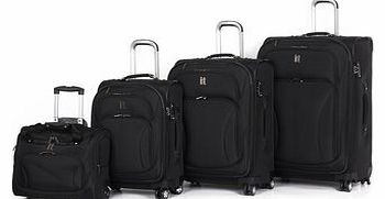 Bhs Black 8 wheel premium suitcase range, black