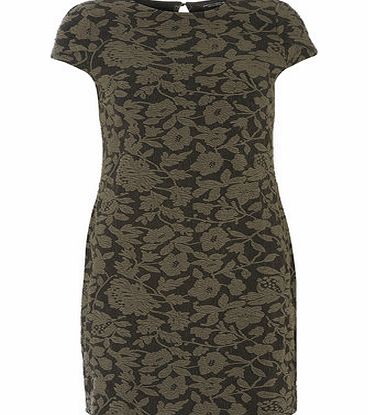 Bhs Black and Green Floral Tunic, green 19130159533