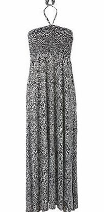 Bhs Black And Ivory Great Value Wave Print Maxi