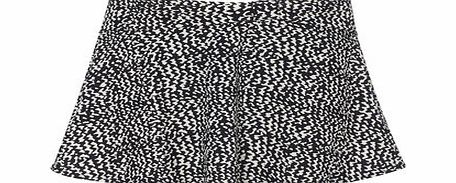 Black And Ivory Great Value Wave Print Skirtini,
