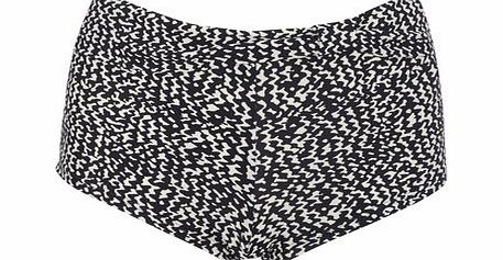 Bhs Black And Ivory Great Value Wave Print Swim