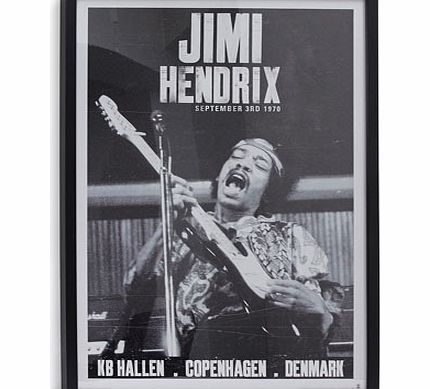 Bhs Black and white vintage Jimi Hendrix poster