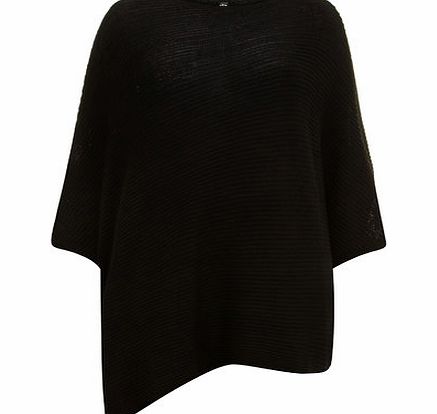 Bhs Black Asymetric Poncho, black 12611048513