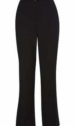 Bhs Black Bar Detail Straight Leg Trouser, black