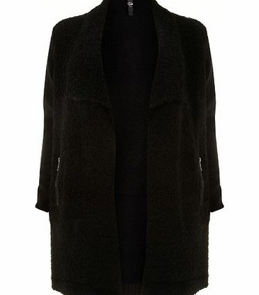 Bhs Black Boucle Cardigan, black 12611038513