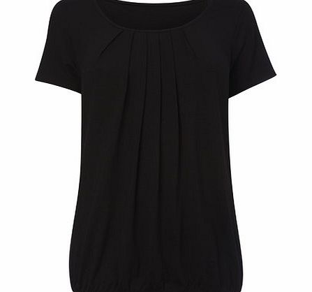 Bhs Black Bubble Hem Jersey Top, black 9022818513