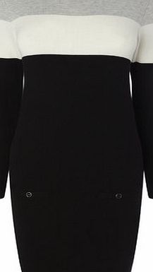 Bhs Black Colour Block Tunic, Black 587351369
