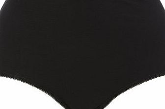 Bhs Black Cotton Full Brief, black 4805428513
