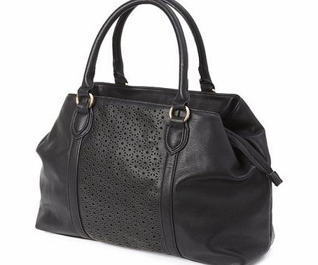 Bhs Black Cut Out Panel Tote, black 3126498513