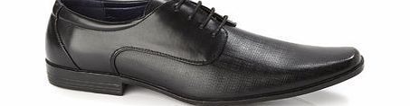 Black Embossed Formal Shoes, BLACK BR79F01FBLK
