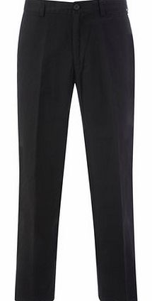 Bhs Black Flat Front Chinos, Black BR58A01FBLK