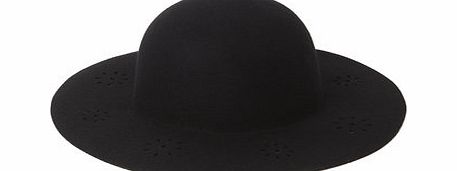 Bhs Black Floppy Cut Out Hat, black 6610428513