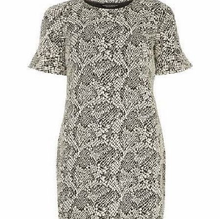 Bhs Black Frill Detail Tunic, black 19130178513