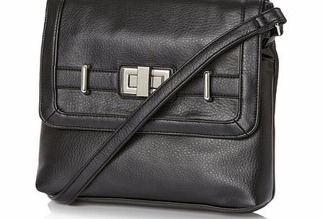 Bhs Black Get Organised Turnlock Cross Body Bag,