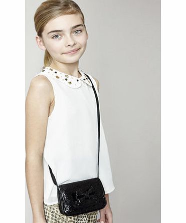 Bhs Black Glitter Bow Bag, black 19402308513