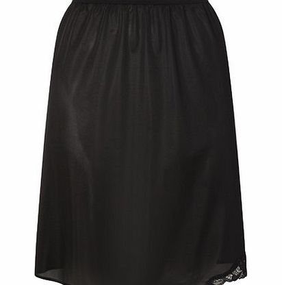 Black Guipure 20`` Waist Slip, black 4804648513