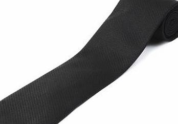 Bhs Black Herringbone Silk Tie, Black BR66P30EBLK