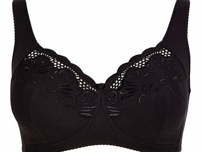 Bhs Black Iris Non-Wired Total Support Bra, black