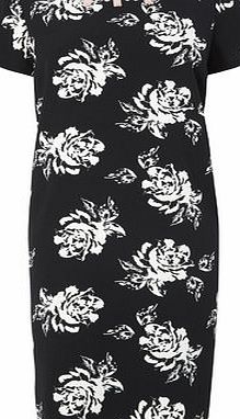 Bhs Black/Ivory Embellished Neck Shift Dress,
