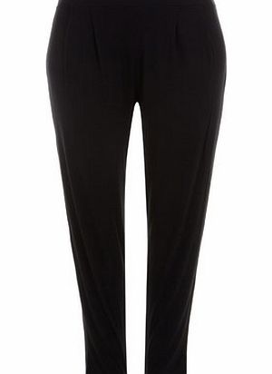Bhs Black Jersey Regular Leg Trousers, black